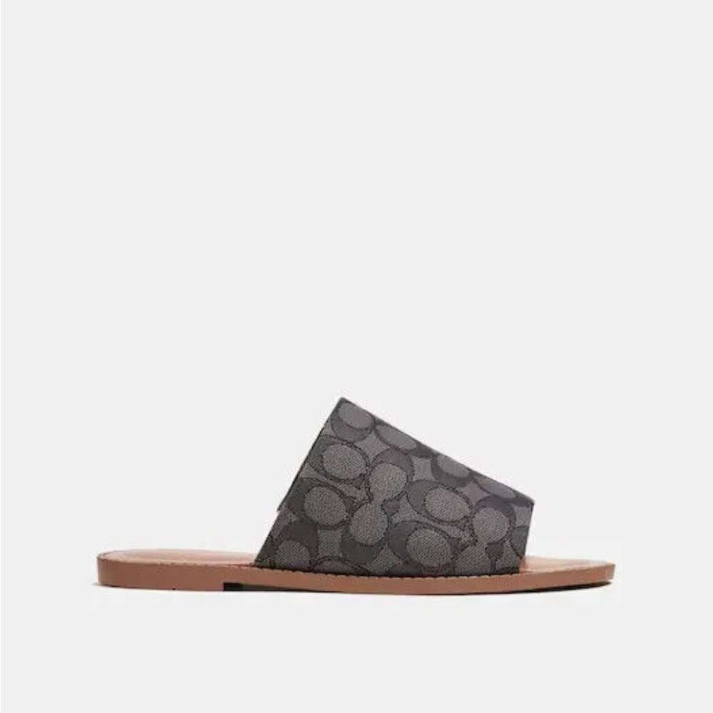 Coach Hazel Sandal In Signature Jacquard - Picture 2 of 5